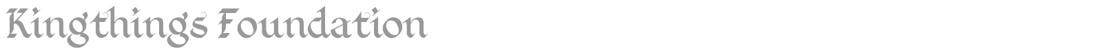 Kingthings Foundation font preview